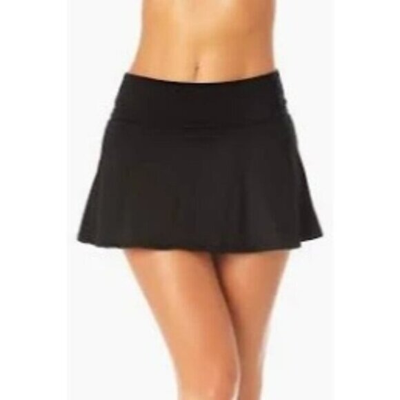 Anne Cole Black Skirted Swim Bottom XL NWT - Picture 1 of 5
